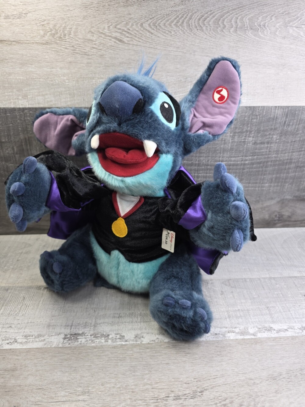 USA Disney Vampire Stitch Talking Plush Soft Toy Halloween Dracula Rare b189